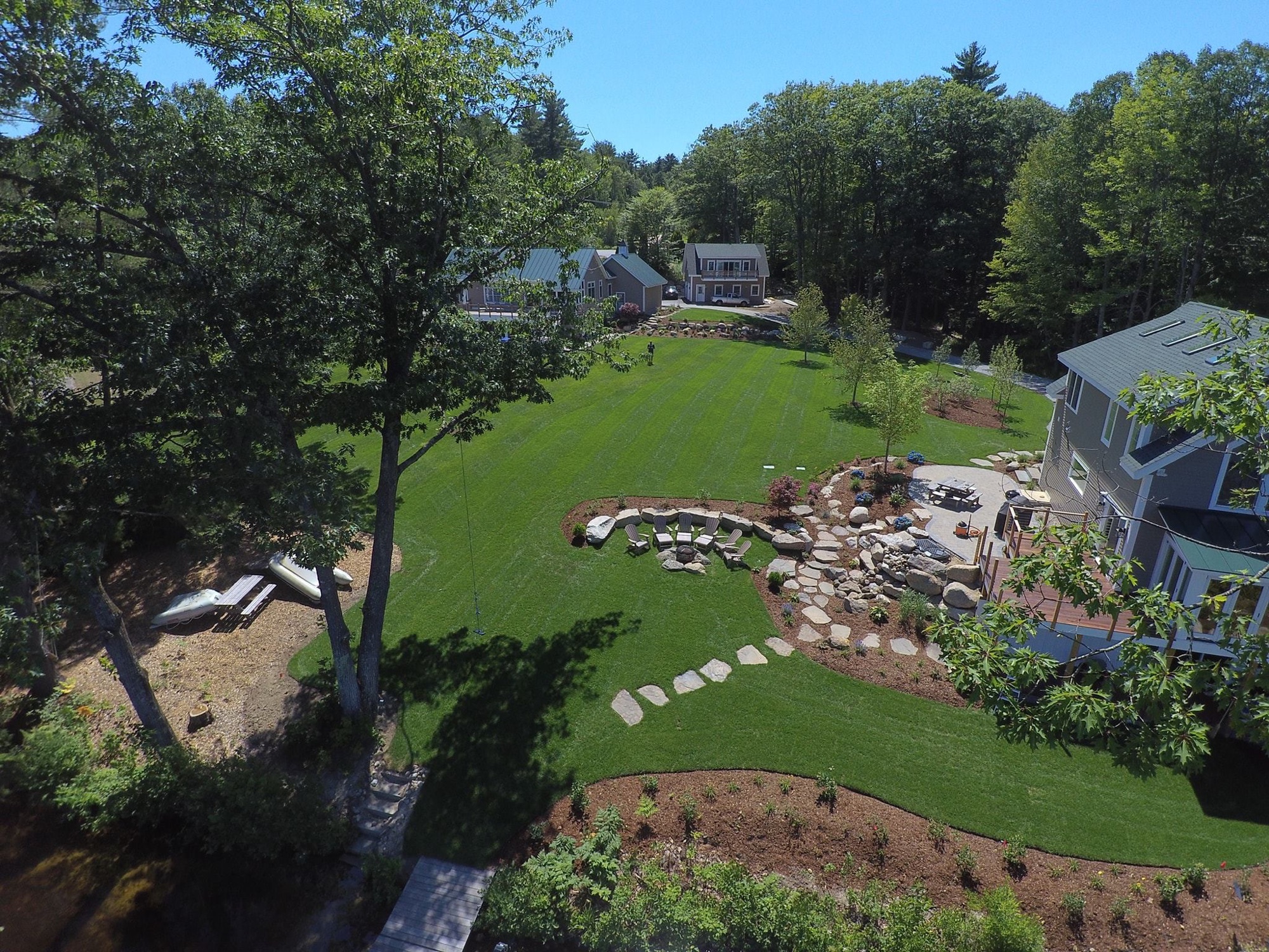 Maintained lawn after weekly service