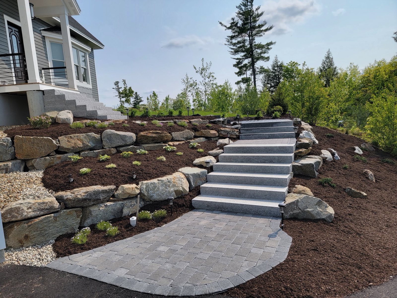Hillside Property after Tyler Lawn Care work
